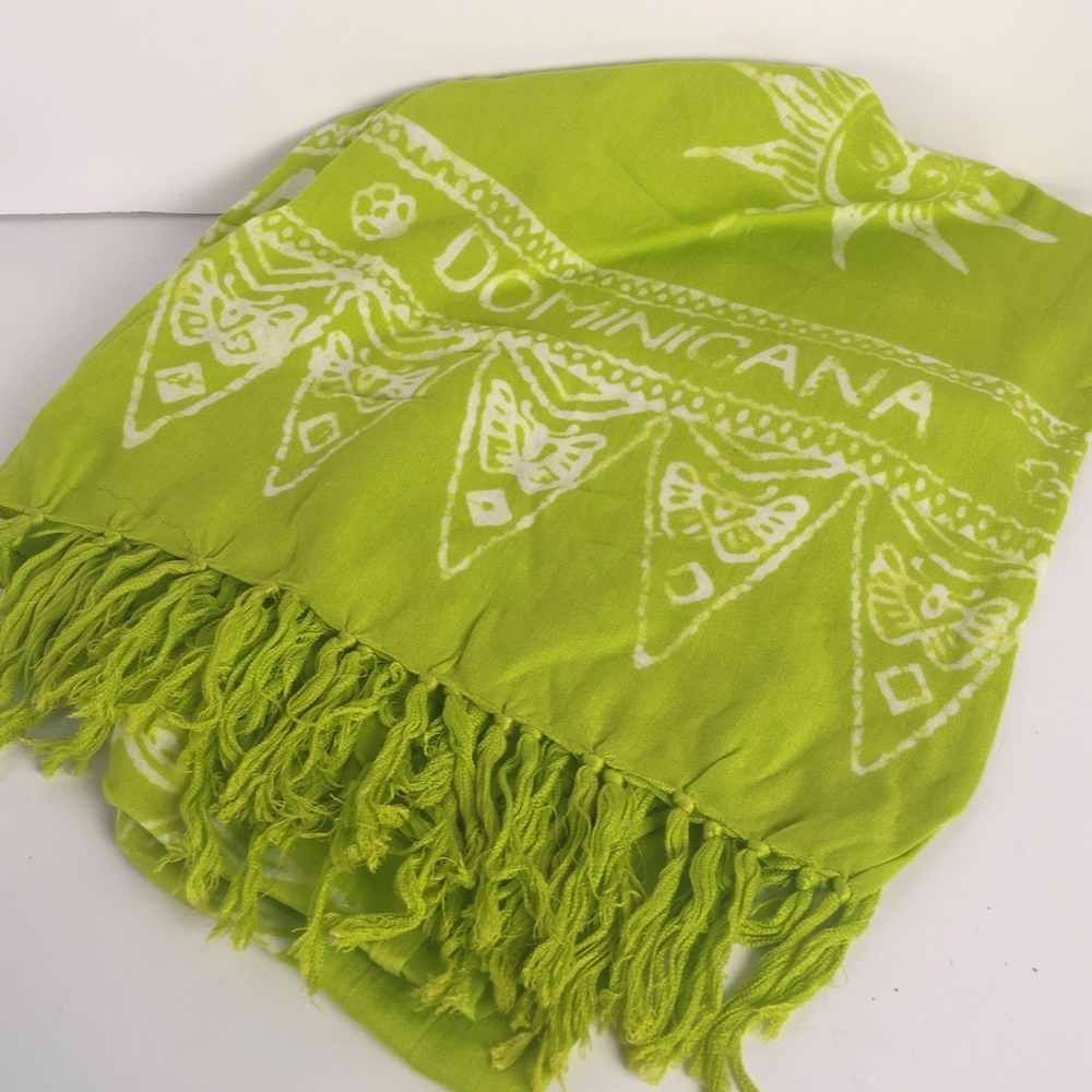 Lime Green Dominican SwimSuit/Bikini Wrap Oversize